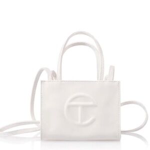 Telfar White Small Shopping Bag